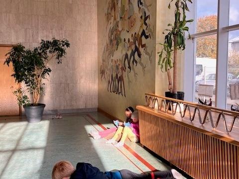 Reading in the auditorium